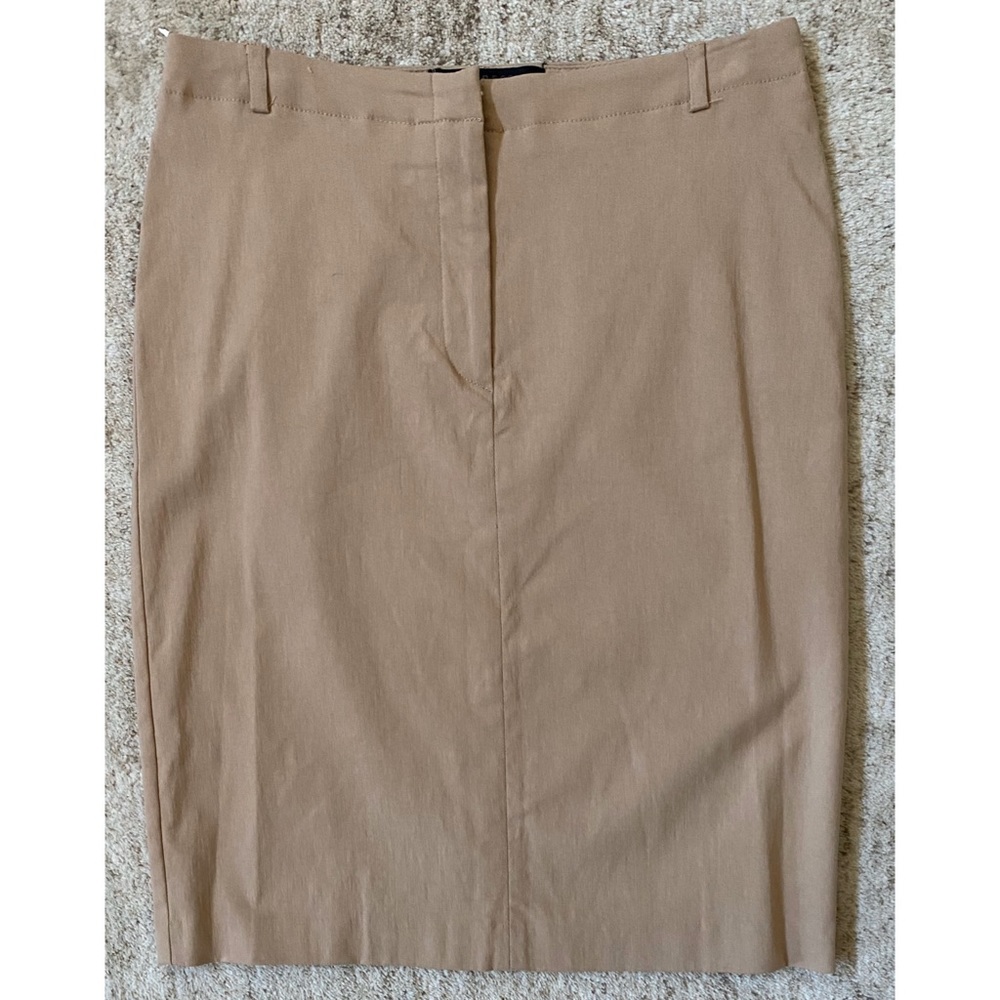 express / tan skirt